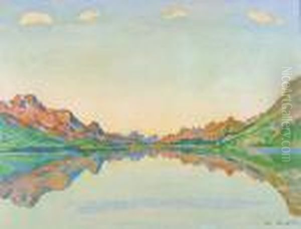 Silvaplanersee Im Herbst - view 1