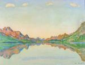 Silvaplanersee Im Herbst by Ferdinand Hodler