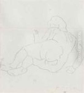 Studie Zur 'liebe' by Ferdinand Hodler