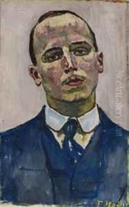Bildnis Josef Muller by Ferdinand Hodler