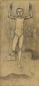 Knabe Mit Blumen by Ferdinand Hodler