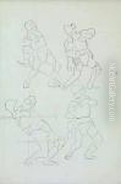 Vier Krieger.figurenstudie - view 1