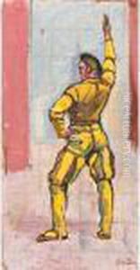 Schworender Im Linksprofil Zur "einmutigkeit" by Ferdinand Hodler