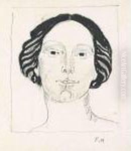 Bildnisstudie Jeanne Charles Cerani-cisic Zum Medaillon Der 50-franken-note