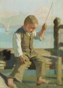 Der Kleine Fischer by Ferdinand Hodler