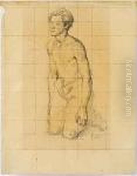 Kniender Knabe - view 1