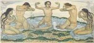 Der Tag. by Ferdinand Hodler
