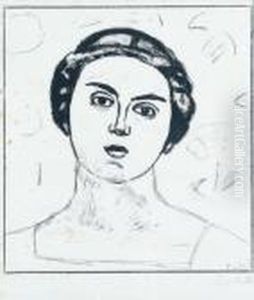 Berthe Hodler. by Ferdinand Hodler