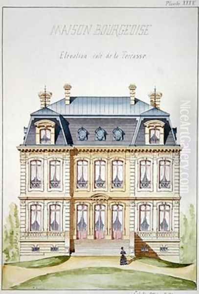 Terrace elevation of a house for the Bourgeoisie - view 1