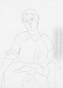 Sitzende Frau by Ferdinand Hodler
