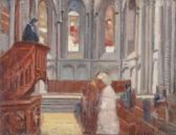 Das Gebet In Derkathedrale In St. Pierre, Genf - view 1