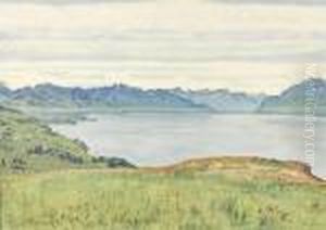 Genfersee, Blick Gegen Das Wallis.