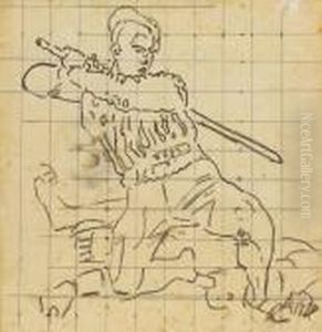 Kampfender Krieger, Studie
'ruckzug Von Marignano' (rechtes Seitenfeld, Schweizerisches
Landesmuseum, Zurich) Kampfender Krieger, Studie
'ruckzug Von Marignano' (rechtes Seitenfeld, Schweizerisches
Landesmuseum, Zurich)