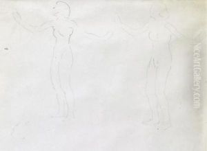Studie Zu 'floraison' by Ferdinand Hodler