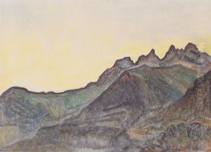 Die Dents Du Midi by Ferdinand Hodler
