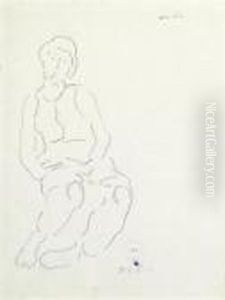 Seated Woman. by Ferdinand Hodler