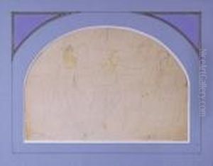 Entwurf Zu 'ruckzug Von Marignano', Um 1897 (1. Karton) Entwurf Zu 'ruckzug Von Marignano', Um 1897 (1. Karton)