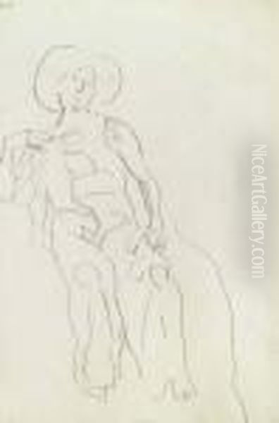 Studie Zu Sitzender Frau. - view 1