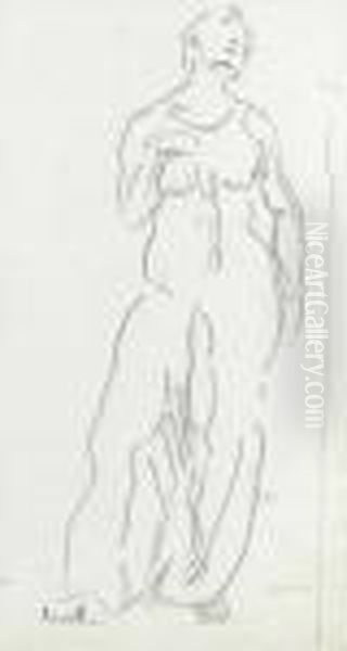 Study Of A Female Figure. - view 1