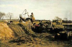 At the Potato Pits Field Working in Spring by William Darling McKay