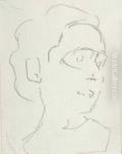 Study: Woman's Head Turned To The Right by Ferdinand Hodler