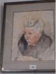 Portrait De Vieille Femme by Ferdinand Hodler