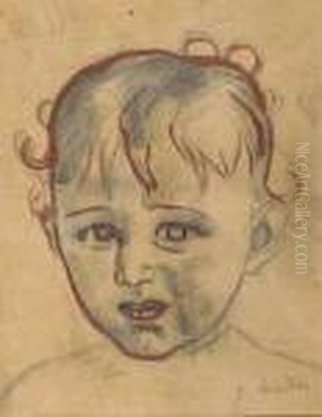 Portraitskizze Paulette. 1915. - view 1
