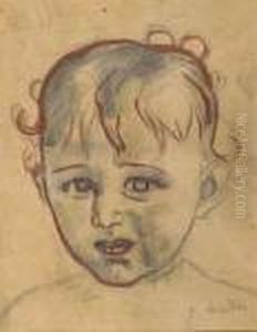 Portraitskizze Paulette. 1915. Portraitskizze Paulette. 1915.