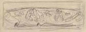 Studie Zu 'die Liebe' by Ferdinand Hodler