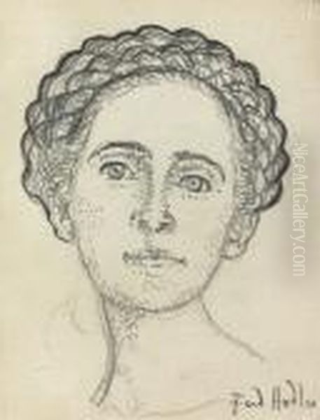 Bildnisstudie Von Berthe Hodler-jacques. - view 1