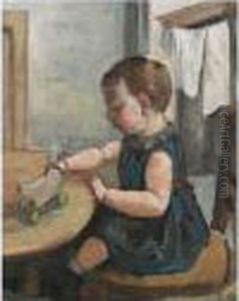Hector Hodler Mit Spielzeugente - view 1