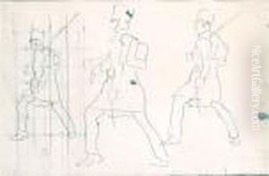 Etude De Soldat En Campagne by Ferdinand Hodler