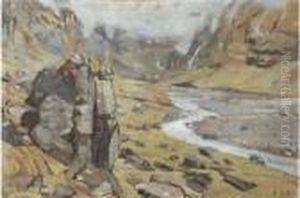 Le Fer A Cheval Pres De Sixte by Ferdinand Hodler