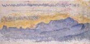 Mont-blanc by Ferdinand Hodler