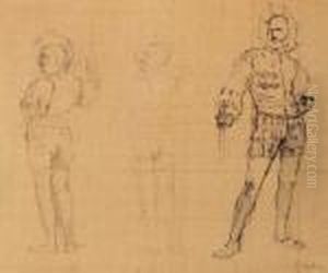 Entwurf Fur Einen Landsknecht by Ferdinand Hodler