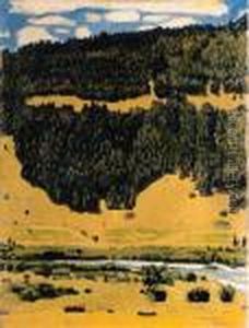 Sommerlandschaft Bei Zweiltschinen by Ferdinand Hodler