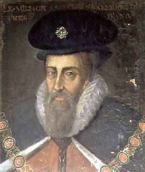Portrait of Robert Cecil 1563-1612 1st Earl of Salisbury and 1st Viscount Cranborne - view 1