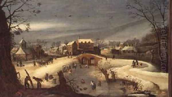 A Winter Landscape with Woodcutters - view 1