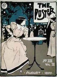 Front cover of The Poster volIII no13 August 1899 by Albert Morrow