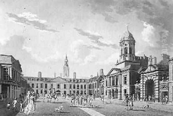 The Great Court Yard Dublin Castle 1792 - view 1