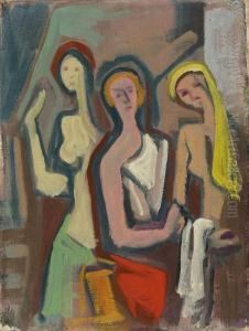 Drei Frauen by Carl Hofer