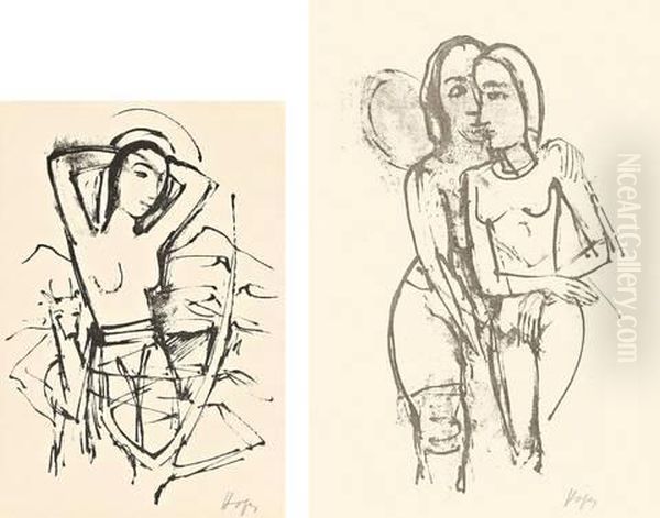 "blatt 5" From: Adolf Von Hatzfeld. Liebesgedichte / "blatt 3" From: Zenana - view 1