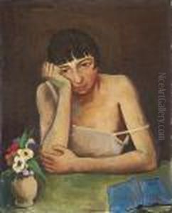Sinnende Junge Frau by Carl Hofer