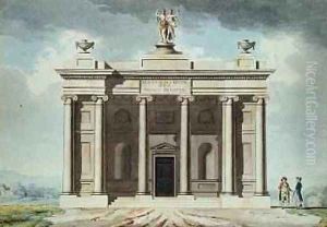 Elevation of a Design for a Private Theatre by James Malton