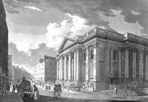The Royal Exchange Dublin 1792 by James Malton