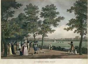St Stephens Green Dublin from a set of twenty views of Dublin 1796 by James Malton