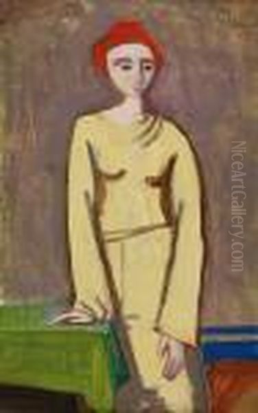 Stehende Frau Mit Roter Kappe - view 1