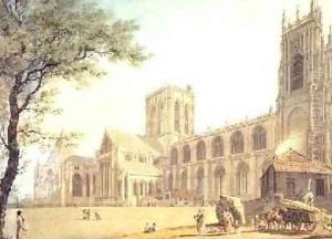 York Minster from the North West 1794 by James Malton