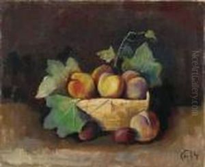 "stilleben Mit Pfirsichen Und Pflaumen" by Carl Hofer
