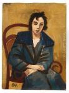 Madchen Im Sessel by Carl Hofer